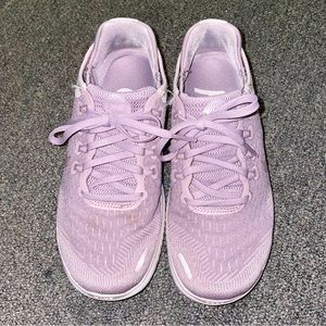 purple nike free run sneakers womens us 6.5